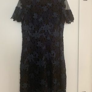 Elie Tahiti open work fully lined dress